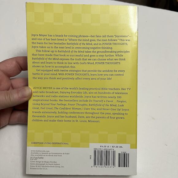 Power Thoughts 12 Strategies to Win the Battle of the Mind by Joyce Meyer - Picture 6 of 7